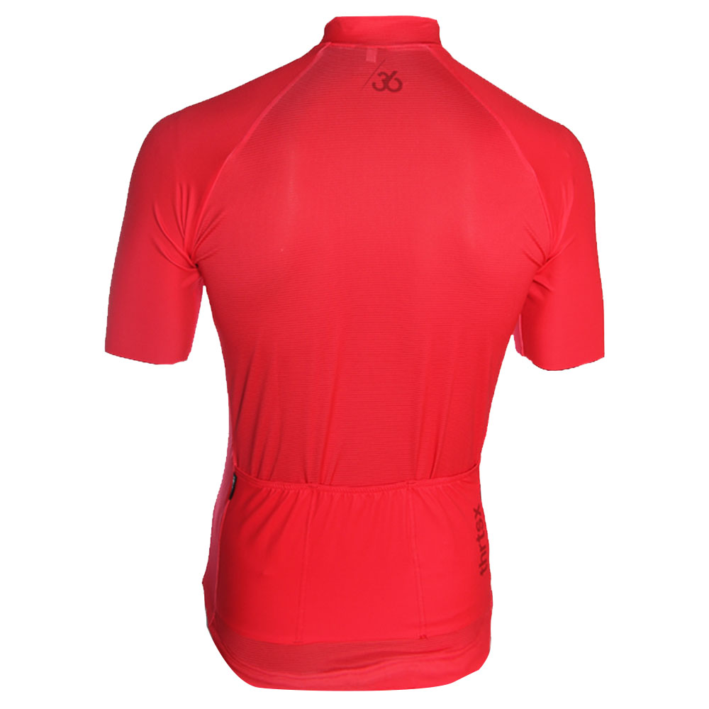 Rood slider wielershirt