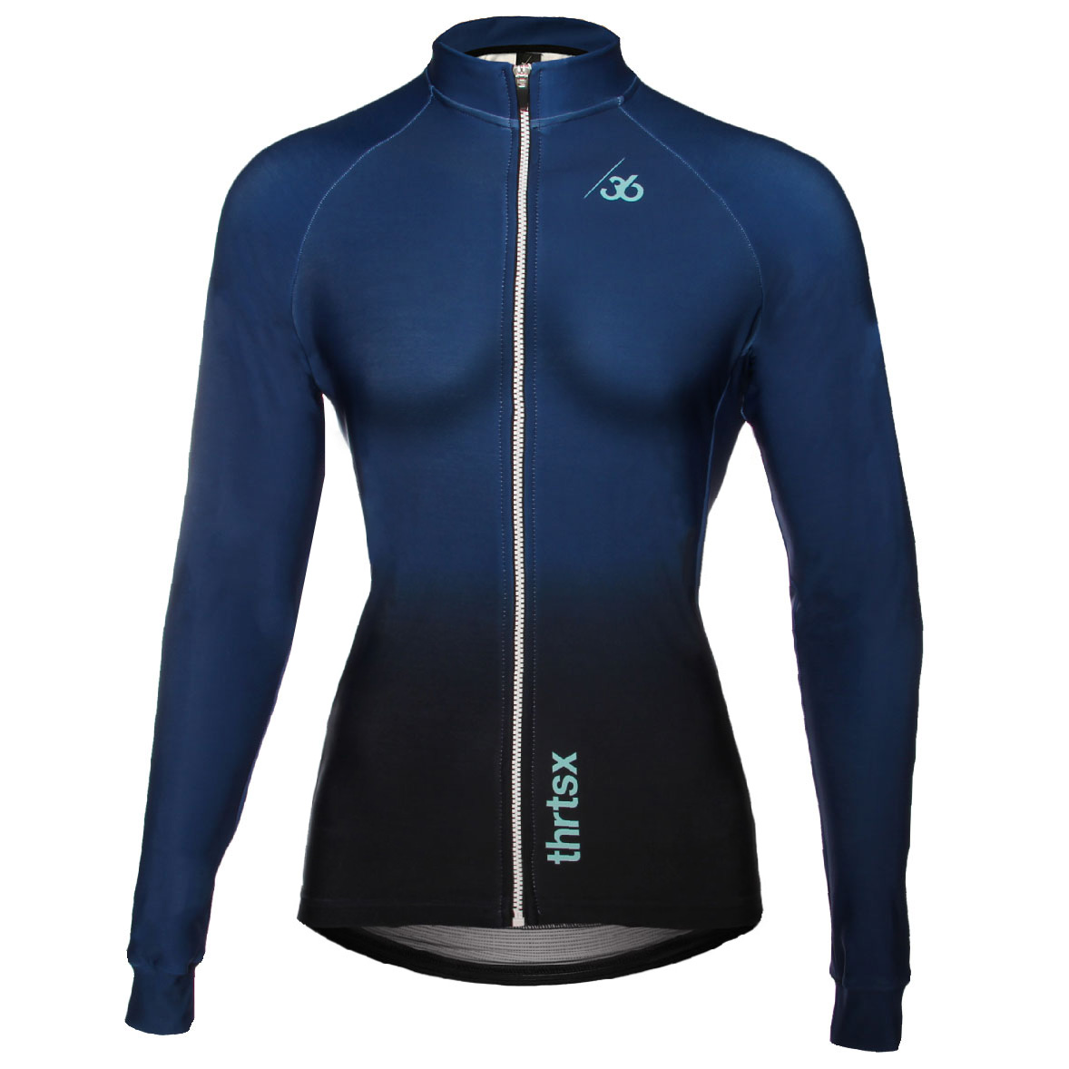 Cycling jacket slider blue/black