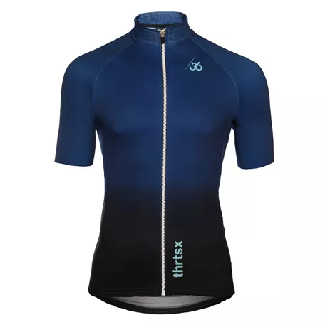 Slider blue/black cycling shirt